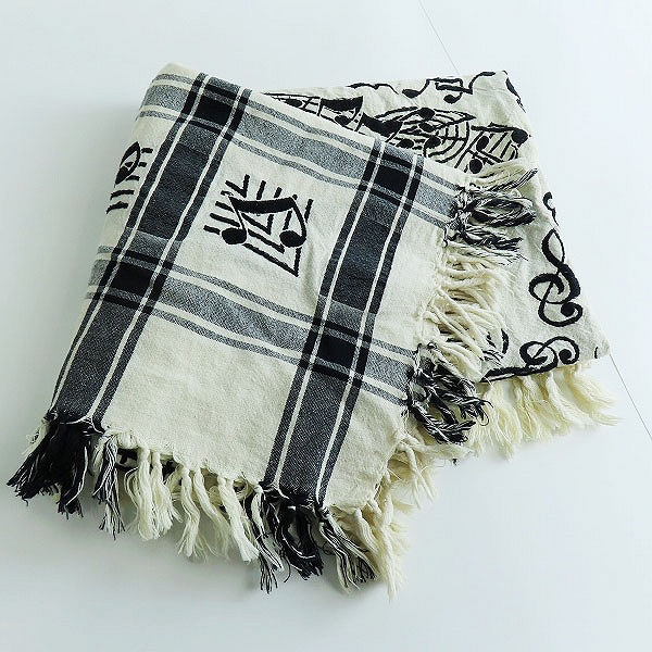 実際に弊社で買取させて頂いたn(n) BY NUMBER (N)INE/エヌエヌバイナンバーナイン 音符 大判ストール