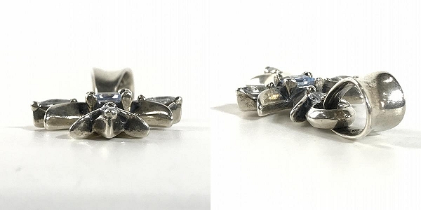 実際に弊社で買取させて頂いたTRAVIS WALKER/トラヴィスワーカー ストーンセット クロスペンダント/チェーン付きの画像 3枚目