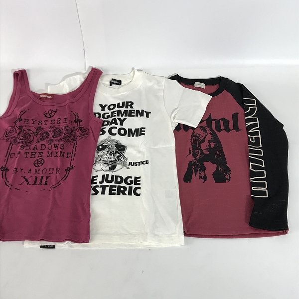 実際に弊社で買取させて頂いた【おまとめ】HYSTERIC GLAMOUR/ヒステリックグラマー レディース タンクトップ/Tシャツ 等