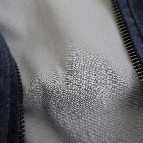 実際に弊社で買取させて頂いた【未使用】EMMETI/エンメティ UNITED ARROWS別注 レザー フーデッド ブルゾン パーカー/46の画像 8枚目