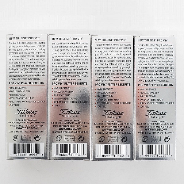 実際に弊社で買取させて頂いた 【未使用】Titleist/タイトリスト PRO V1x ゴルフボール ホワイト 1ダース の画像 3枚目