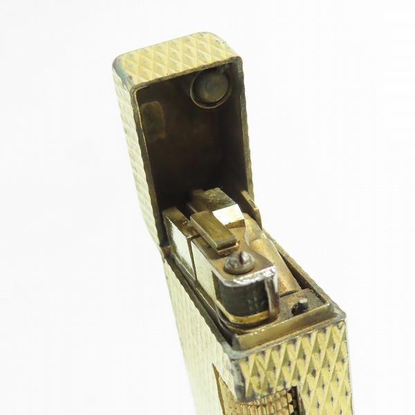 実際に弊社で買取させて頂いたdunhill/ダンヒル サイドローラー ガスライター ゴールドカラーの画像 4枚目