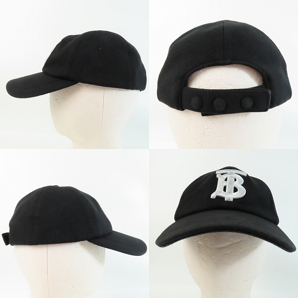実際に弊社で買取させて頂いた【JPタグ】BURBERRY/バーバリー TBロゴ刺繍 ベースボールキャップ 8038141/Mの画像 1枚目