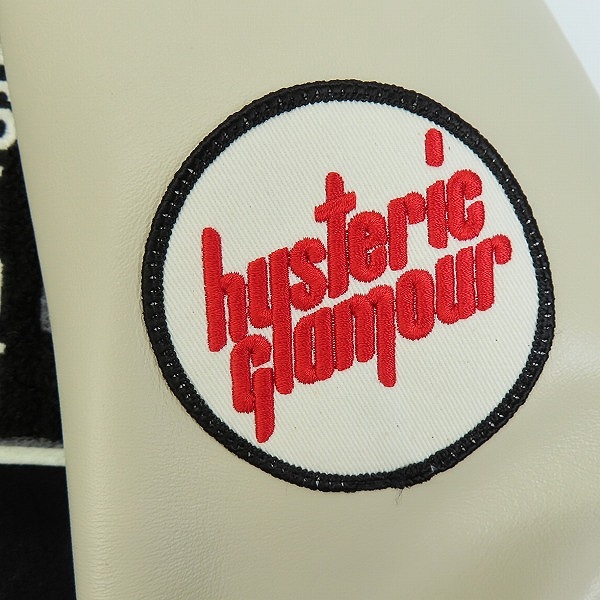 実際に弊社で買取させて頂いた【未使用】HYSTERIC GLAMOUR/ヒステリックグラマー SEE NO EVIL 刺繍 ヴァーシティ スタジアムジャケット 02223AB09 Sの画像 6枚目