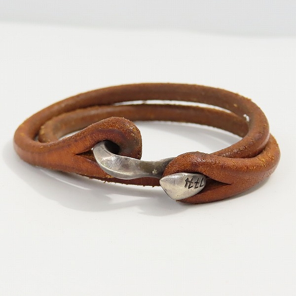 実際に弊社で買取させて頂いたTHE FLAT HEAD/フラットヘッド Sカン レザーブレスレットの画像 1枚目