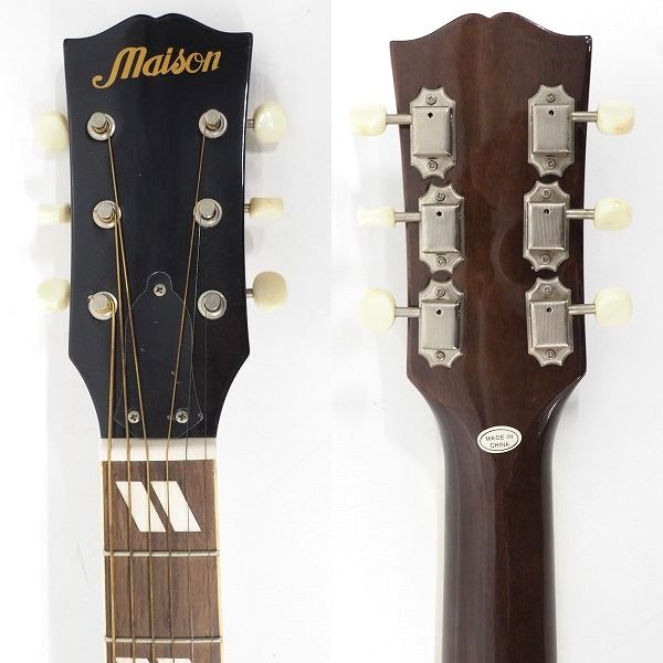 実際に弊社で買取させて頂いた★【難有り】Maison/メイソン SJ-22-VS アコースティックギター/アコギ ソフトケース付の画像 2枚目
