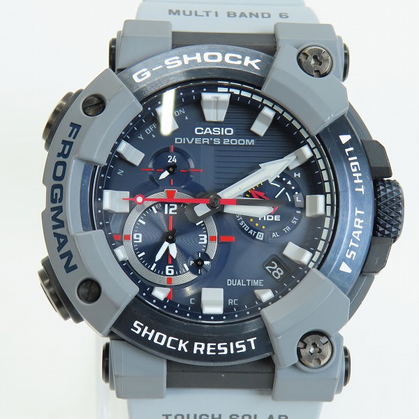 実際に弊社で買取させて頂いたG-SHOCK/Gショック FROGMAN/フロッグマン 電波ソーラー ROYAL NAVYコラボ GWF-A1000RN-8AJRの画像 1枚目