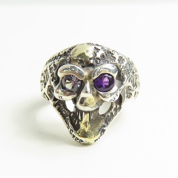 実際に弊社で買取させて頂いたBWL/BILL WALL LEATHER/ビルウォールレザー GRAFFITI MASTER SKULL RING/17号の画像 1枚目