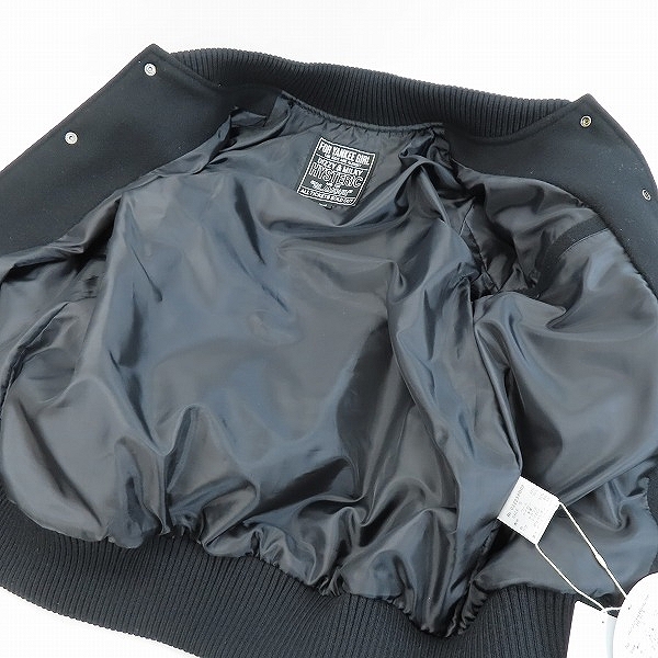 実際に弊社で買取させて頂いた【未使用】HYSTERIC GLAMOUR/ヒステリックグラマー SEE NO EVIL 刺繍 ヴァーシティ スタジアムジャケット 02223AB09 Sの画像 5枚目