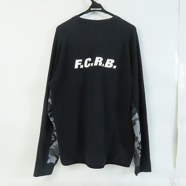 実際に弊社で買取させて頂いたF.C.Real Bristol/エフシーレアルブリストル/F.C.R.B. 17SS サイドパネル カモフラ 長袖Tシャツ FCRB-170010/XLの画像 1枚目