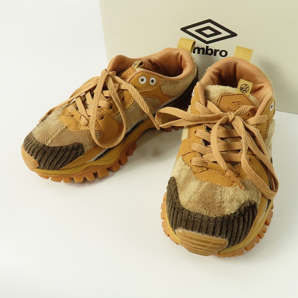 実際に弊社で買取させて頂いたUMBRO×atmos×24karats/アンブロ×アトモス×24カラッツ ボア/コーデュロイ スニーカー UL2SKC24BR/23.5