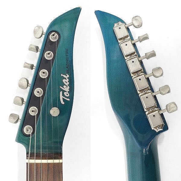 実際に弊社で買取させて頂いた★【難有り】Tokai/トーカイ Talbo/タルボ BLAZING FIRE/ブレイジング ファイヤー HH エレキギターソフトケース付 の画像 2枚目