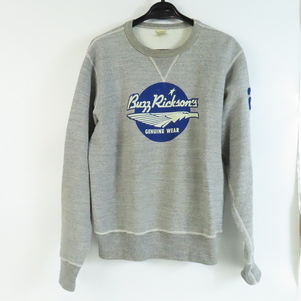 実際に弊社で買取させて頂いたBUZZ RICKSONS/バズリクソンズ ロゴプリント スウェット/トレーナー/XL