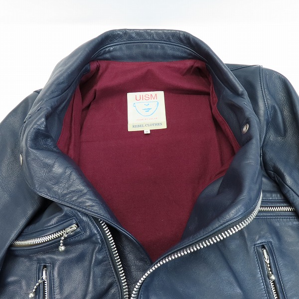 実際に弊社で買取させて頂いたUNDERCOVERISM/アンダーカバーイズム アンダーカバー レザーダブルライダース G9202/0の画像 2枚目