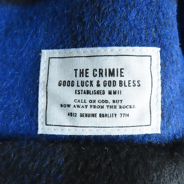 実際に弊社で買取させて頂いたCRIMIE/クライミー ウールチェックカバーオール/CR1-02L5-JK35/XXLの画像 5枚目