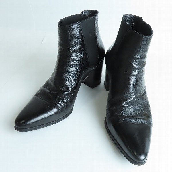 実際に弊社で買取させて頂いたSAINT LAURENT/サンローラン French85 ヒールショートサイドゴアブーツ 397321/42