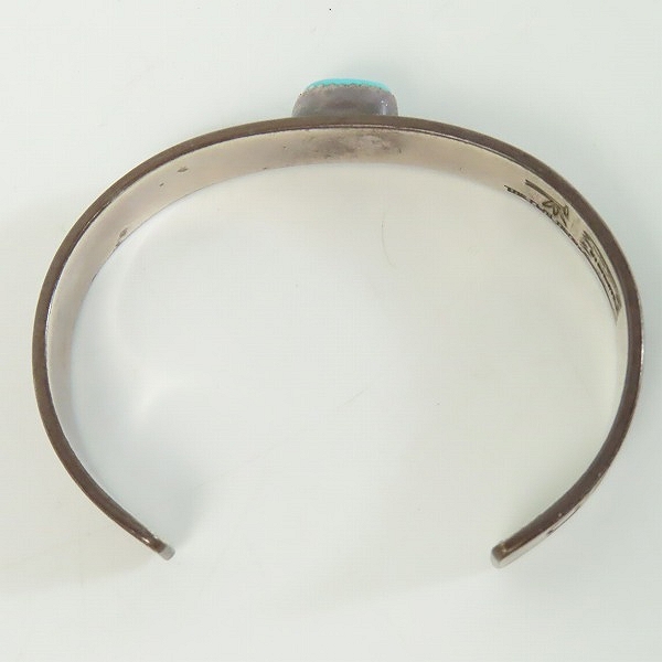 実際に弊社で買取させて頂いたTHE FLAT HEAD/フラットヘッド シルバーバングル ターコイズの画像 5枚目