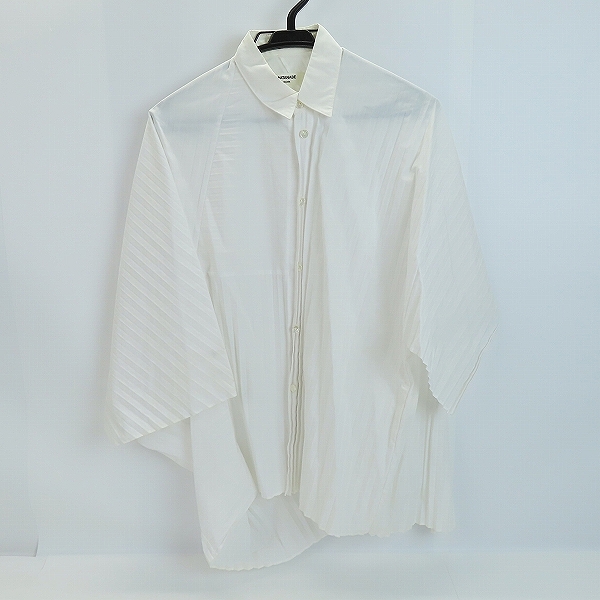 実際に弊社で買取させて頂いたJUNYA WATANABE COMME des GARCONS/ジュンヤワタナベコムデギャルソン 変形プリーツ シャツ JP-B022/M