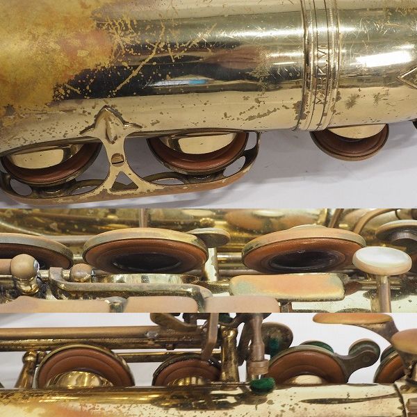 実際に弊社で買取させて頂いた★【使用感有り】Selmer/セルマー テナーサックス MARK VI/マーク6 シリアル22万番台 1974年製 彫刻無し ケース付の画像 7枚目