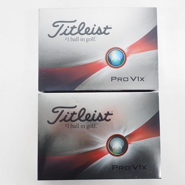 実際に弊社で買取させて頂いた【未使用】Titleist/タイトリスト PRO V1x ゴルフボール ホワイト 2ダース の画像 2枚目
