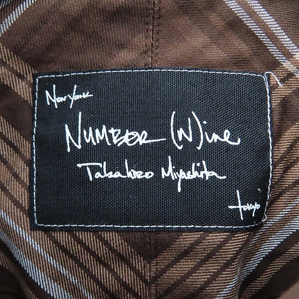 実際に弊社で買取させて頂いたNUMBER NINE/ナンバーナイン アーカイブ 09SS THE LONESOME HEROES期 プルオーバーチェックシャツ S09-NS008B/2の画像 2枚目