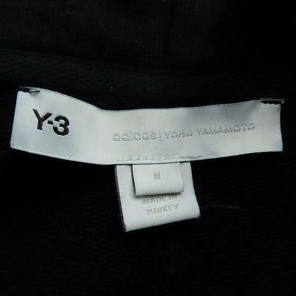実際に弊社で買取させて頂いたY-3/ワイスリー Yohji Yamamoto×adidas/ヨウジヤマモト×アディダス ロゴ プルオーバー パーカー GV6056 Mの画像 2枚目