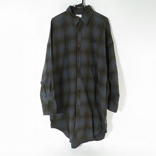 実際に弊社で買取させて頂いたNUMBER (N)INE/ナンバーナイン  チェック胸ロゴシャツ/3