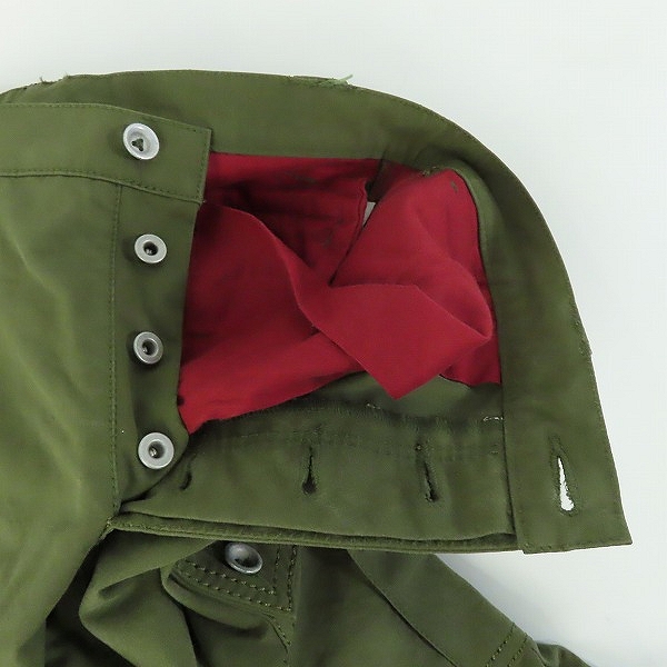 実際に弊社で買取させて頂いたBACKLASH/バックラッシュ ミリタリーテント カーキ カーゴパンツ 1047-01 の画像 4枚目