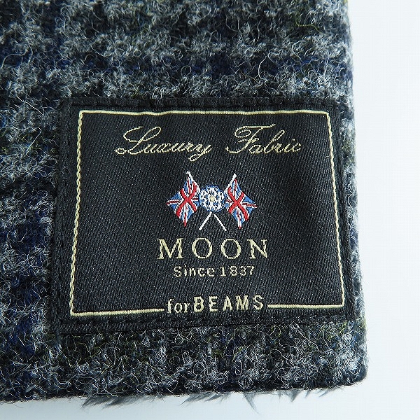 実際に弊社で買取させて頂いた【未使用】MOON for BEAMS/ムーン フォアー ビームス チェック ネックウォーマーの画像 4枚目