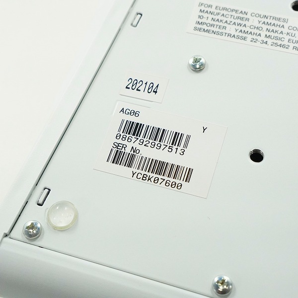 実際に弊社で買取させて頂いたYAMAHA/ヤマハ AG06 ウェブキャスティングミキサー アナログミキサー 通電確認済みの画像 7枚目