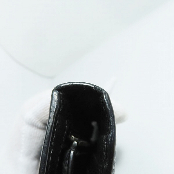 実際に弊社で買取させて頂いたSAINT LAURENT PARIS/サンローラン 二つ折り 長財布 ブラックの画像 7枚目