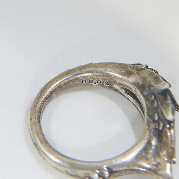 実際に弊社で買取させて頂いたBloody Mary/ブラッディマリー ビビット リング 雛鳥 w/ブルーダイヤ BMR716 /11号の画像 7枚目