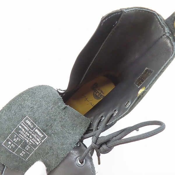 実際に弊社で買取させて頂いたYohji yamamoto×Dr.Martens/ヨウジヤマモト×ドクターマーチン サイドジップブーツ/ UK10の画像 4枚目