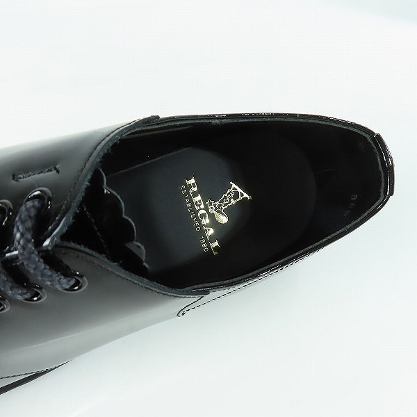 実際に弊社で買取させて頂いた【未使用】REGAL/リーガル ストレートチップ レザーシューズ/ビジネスシューズ ブラック 7569 2051/26の画像 3枚目