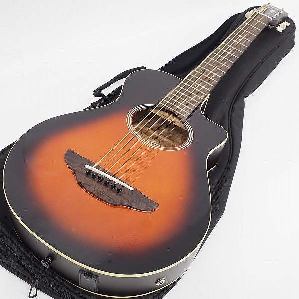 実際に弊社で買取させて頂いた★【難有り】YAMAHA/ヤマハ APXT2 ミニ エレアコ/ミニアコースティックギター トラベラー ソフトケース付