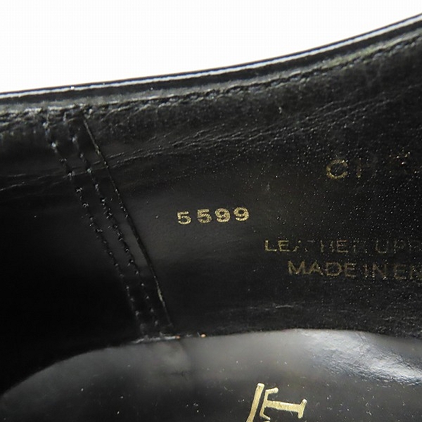 実際に弊社で買取させて頂いたCROCKETT＆JONES/クロケット＆ジョーンズ プレーントゥ ドレスシューズ CHEAM 5599 /8Eの画像 6枚目