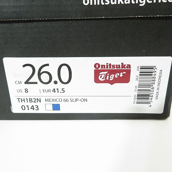 実際に弊社で買取させて頂いたOnitsuka Tiger/オニツカタイガー MEXICO66 スリッポン TH1B2N/26の画像 7枚目