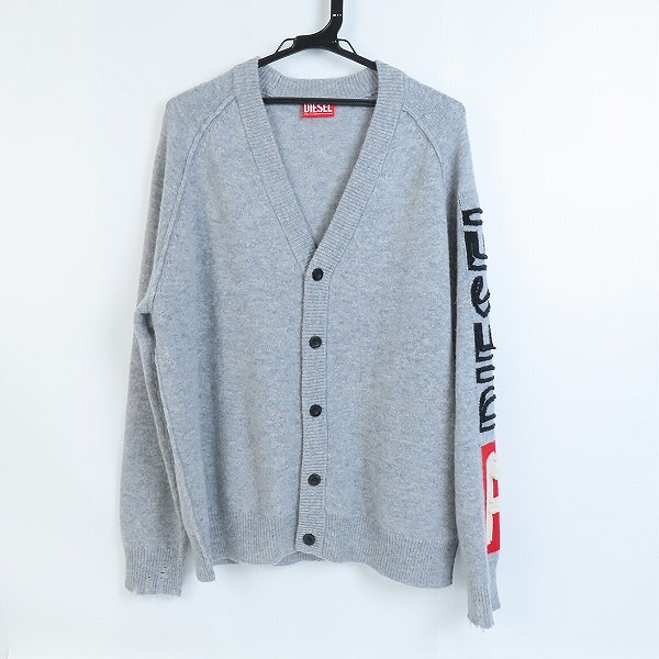 実際に弊社で買取させて頂いたDIESEL/ディーセル 23AW ルーズフィットカーディガン ヴィンテージ加工/M