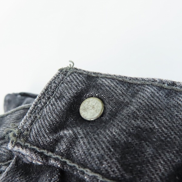 実際に弊社で買取させて頂いたCOOTIE PRODUCTIONS/クーティ プロダクションズ デニムワイドパンツ ブラック/Lの画像 6枚目
