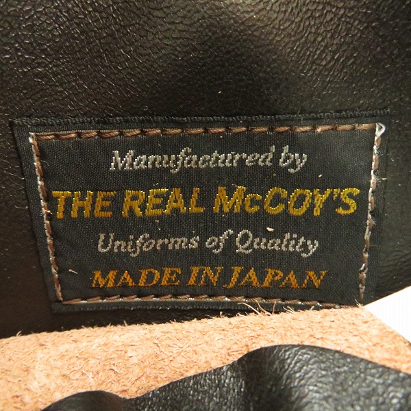 実際に弊社で買取させて頂いたTHE REAL McCOY'S/ザ・リアルマッコイズ A-2 フライトジャケット 41-6330P/42の画像 3枚目