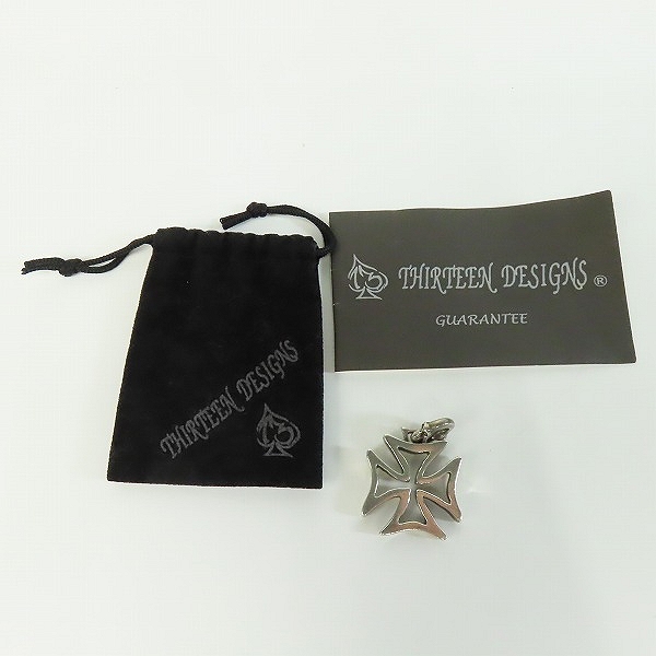 実際に弊社で買取させて頂いた【ギャラ付き】THIRTEEN DESIGNS/サーティーンデザインズ アイアンクロス ペンダントの画像 6枚目