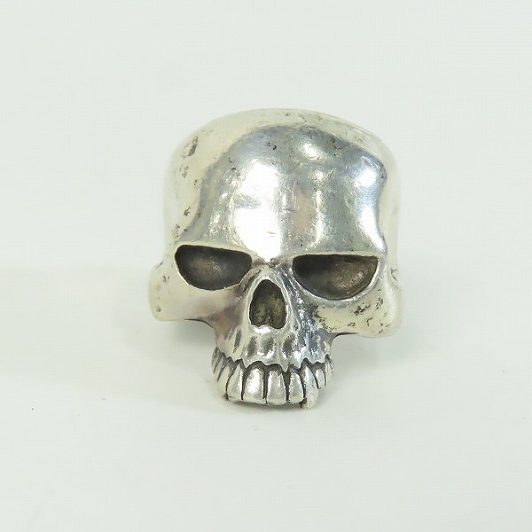 実際に弊社で買取させて頂いた【ギャラ付き】CRAZY PIG/クレイジーピッグ ラージ エビル スカルリング 20号の画像 1枚目