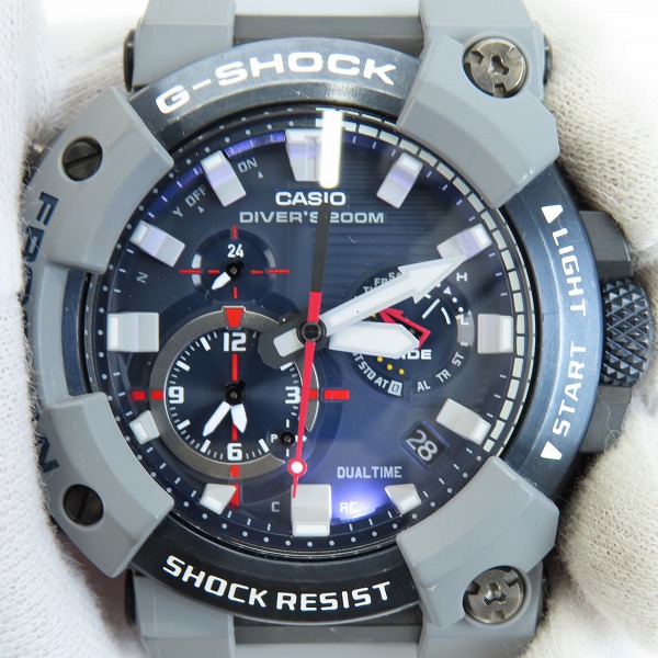 実際に弊社で買取させて頂いたG-SHOCK/Gショック FROGMAN/フロッグマン 電波ソーラー ROYAL NAVYコラボ GWF-A1000RN-8AJRの画像 5枚目