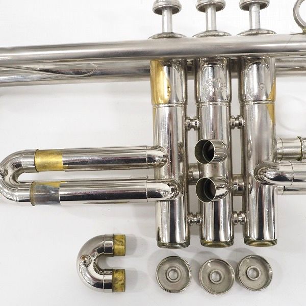 実際に弊社で買取させて頂いた【難有り】YAMAHA/ヤマハ YTR-136/YTR136 トランペット シルバー ソフトケース付 の画像 5枚目