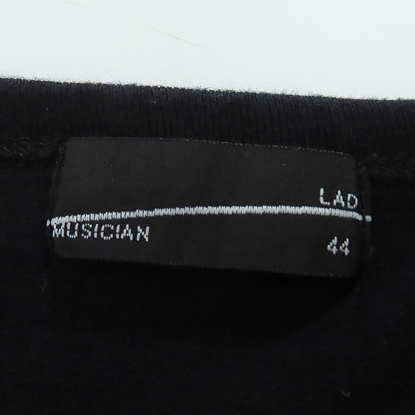 実際に弊社で買取させて頂いたLAD MUSICIAN/ラッドミュージシャン 天竺Tシャツ 2321-702 ブラック/44の画像 2枚目