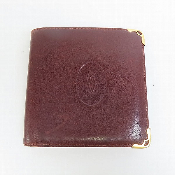実際に弊社で買取させて頂いたCartier/カルティエ マストライン レザー 二つ折り 財布/ウォレット