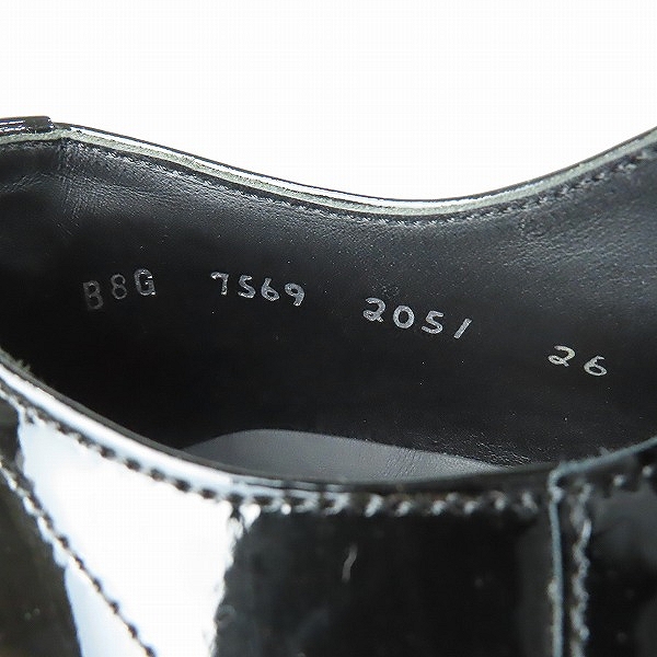 実際に弊社で買取させて頂いた【未使用】REGAL/リーガル ストレートチップ レザーシューズ/ビジネスシューズ ブラック 7569 2051/26の画像 4枚目