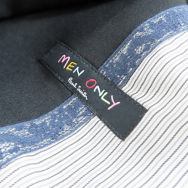 実際に弊社で買取させて頂いたPaul Smith/ポールスミス MEN ONLY 13SS 裏地レース ウールテーラードジャケット /46Lの画像 5枚目