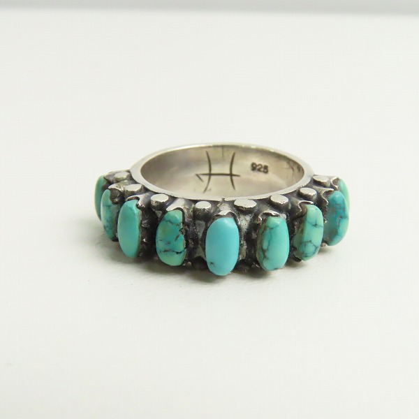 実際に弊社で買取させて頂いたHOLLYWOOD RANCH MARKET/ハリウッドランチマーケット シルバーリング ターコイズ 7号-7.5号の画像 1枚目