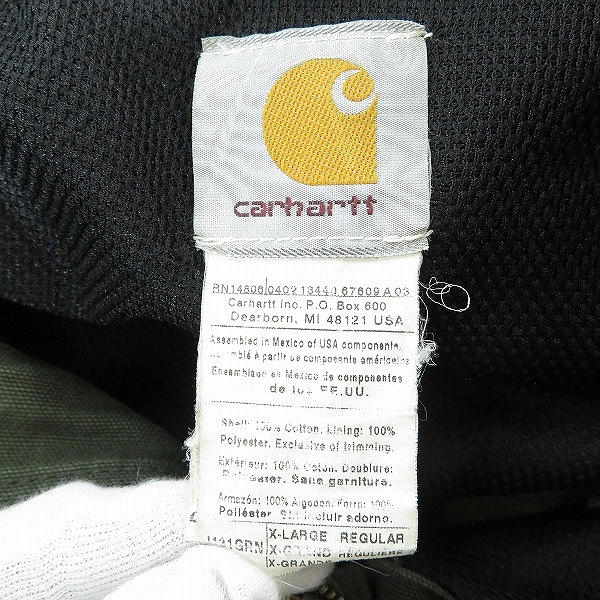 実際に弊社で買取させて頂いたCarhartt/カーハート 90sダック アクティブジャケット/XLの画像 2枚目